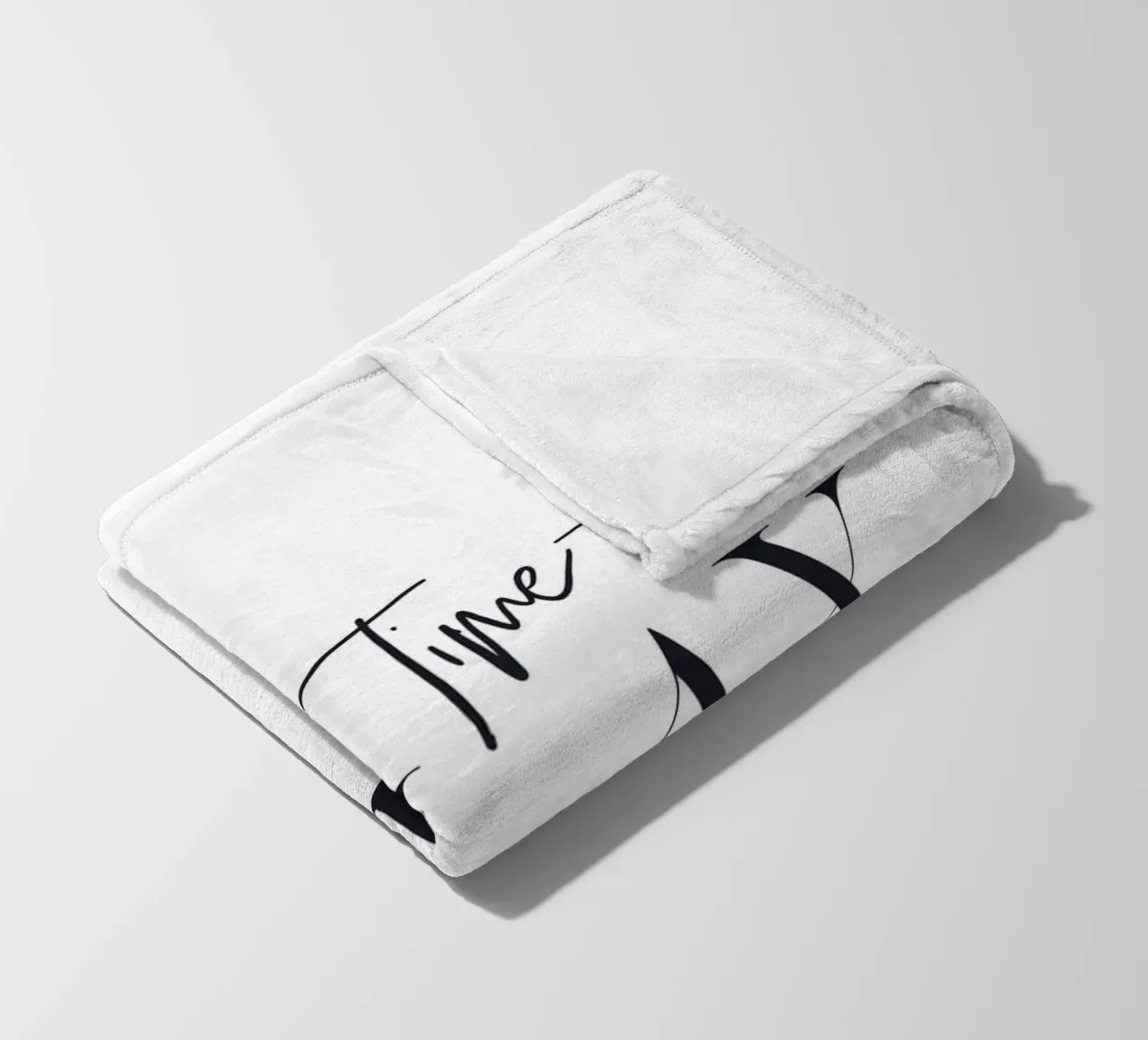 Time to Relax - Design tipografico minimalista coperta in pile da Whole©