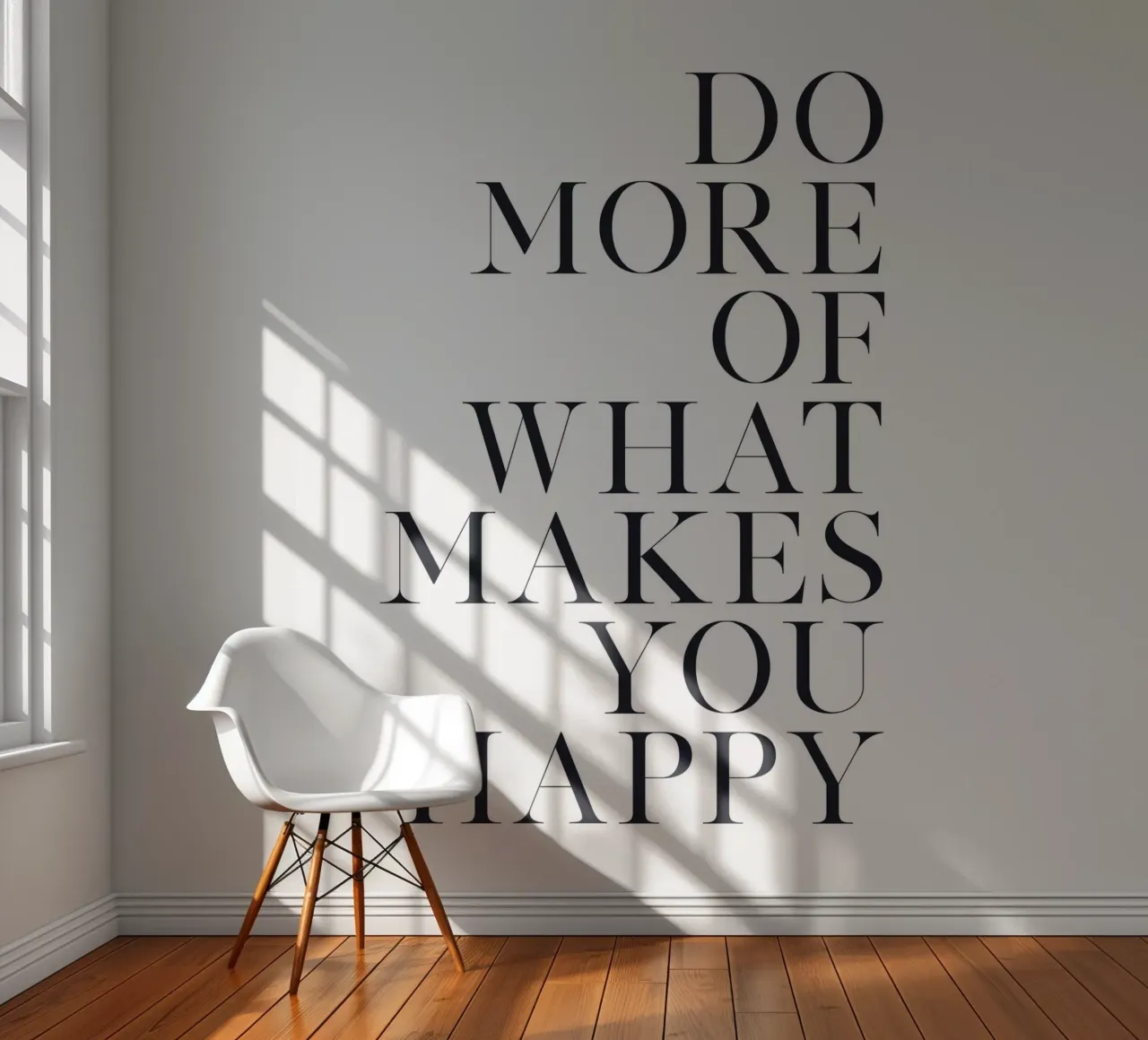 Motiverende quote - Minimalistische typografie fotobehang van Whole©