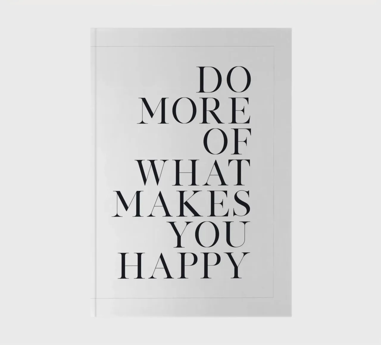 Motivational quote - Minimalist typography notebook by Whole©