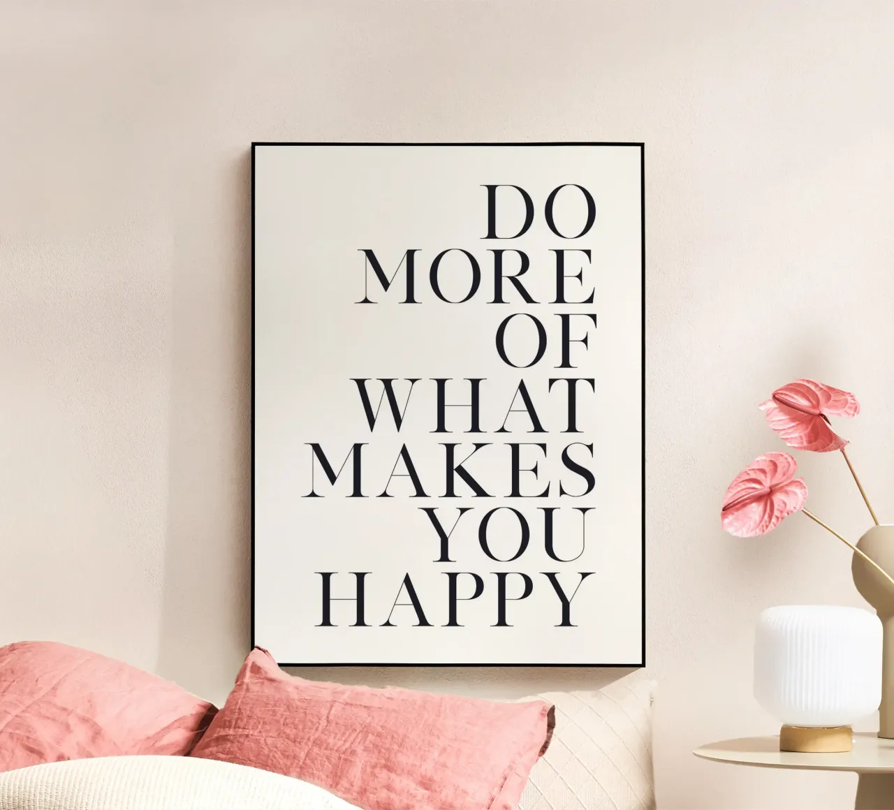 Motiverende quote - Minimalistische typografie acryl van Whole©