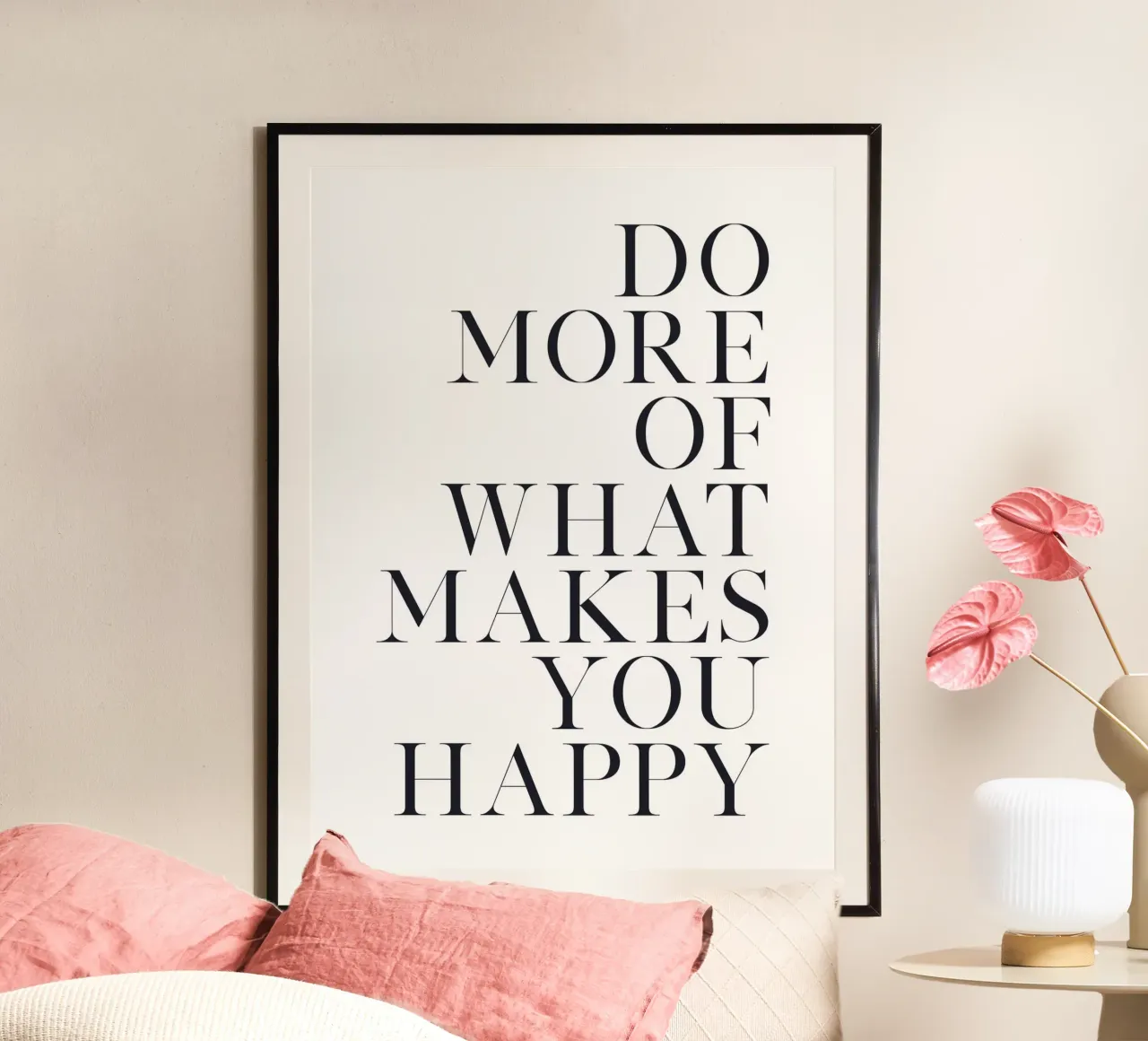 Motiverende quote - Minimalistische typografie poster van Whole©