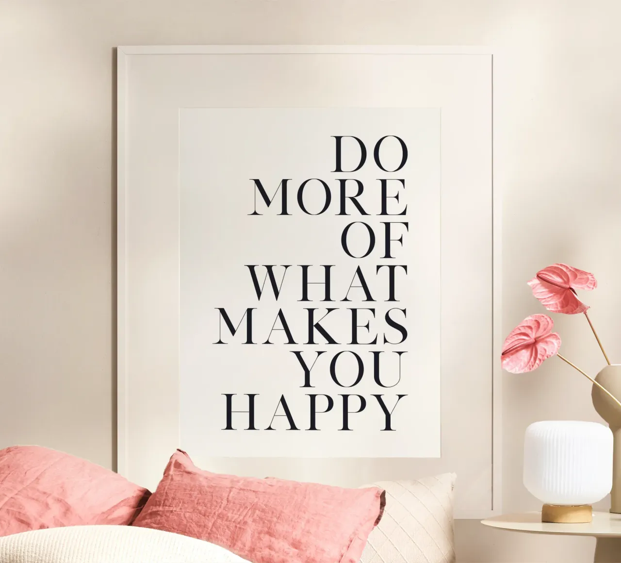 Motiverende quote - Minimalistische typografie poster van Whole©