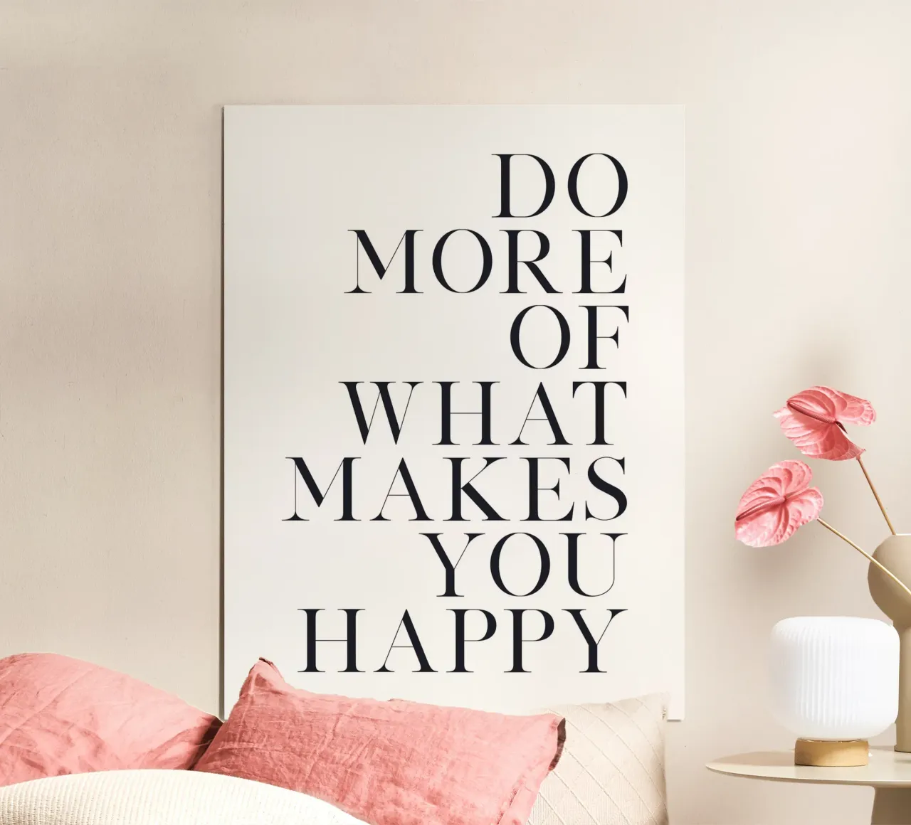 Motiverende quote - Minimalistische typografie poster van Whole©