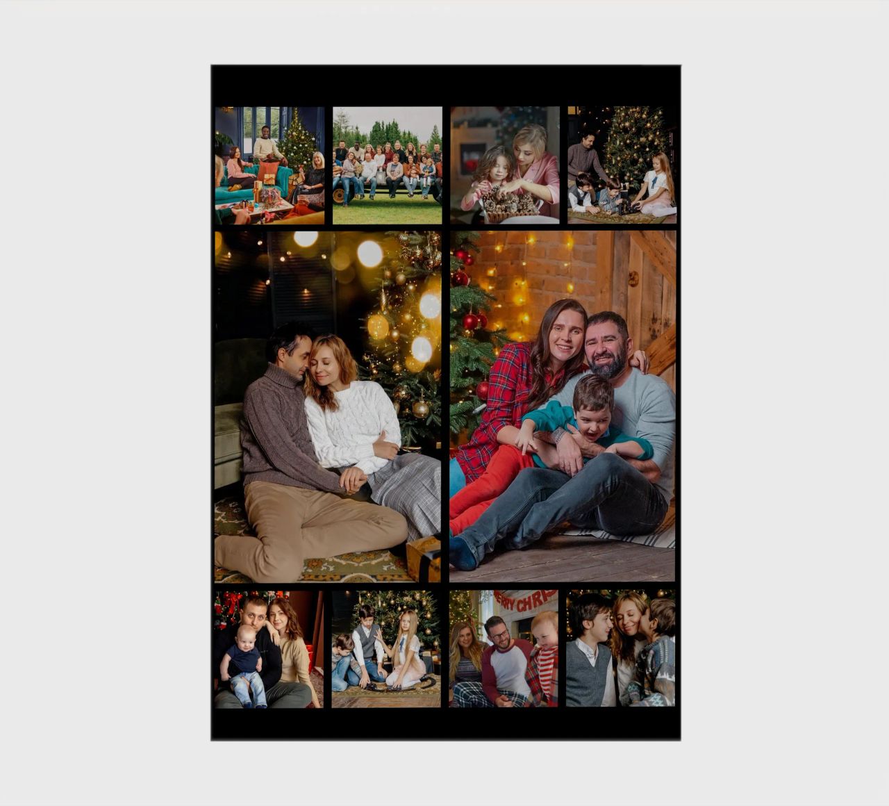 Personalisierte Weihnachten Custom 10 Foto-Collage Notizbuch von Shark Printables