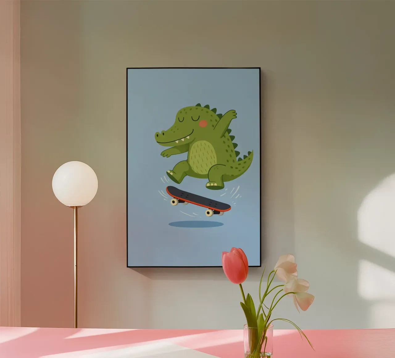 Pattinaggio Coccodrillo plexiglass da Tiny Tails & Stripes