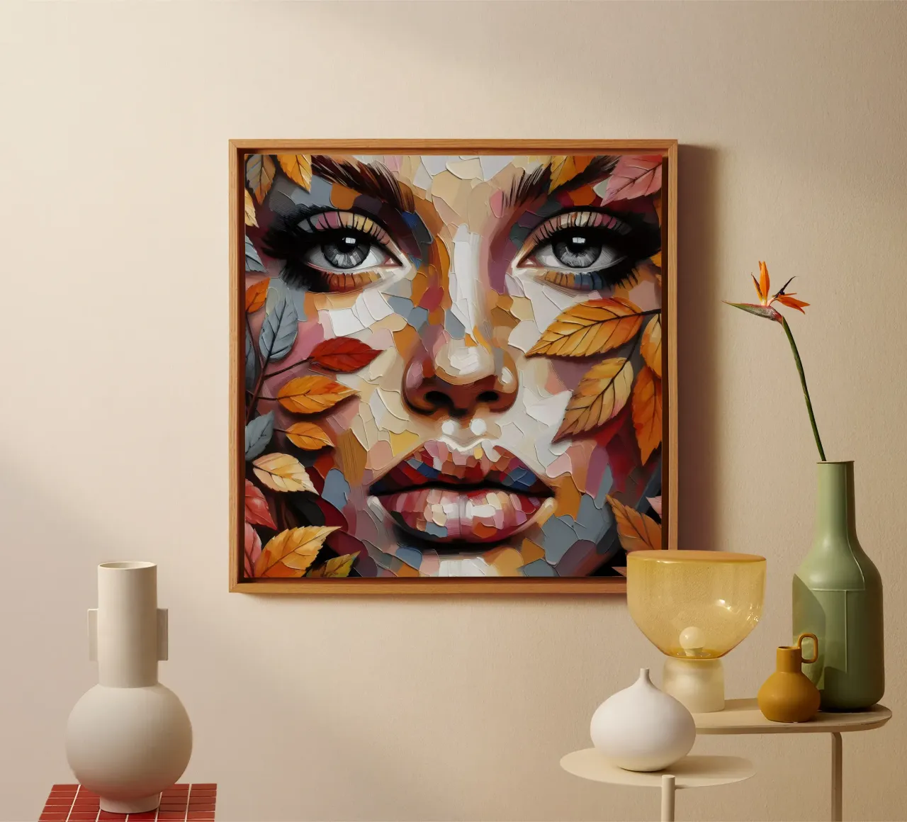 BELLEZZA DELL'AUTUNNO tela con Cornice a cassetta da ARTOMATIC