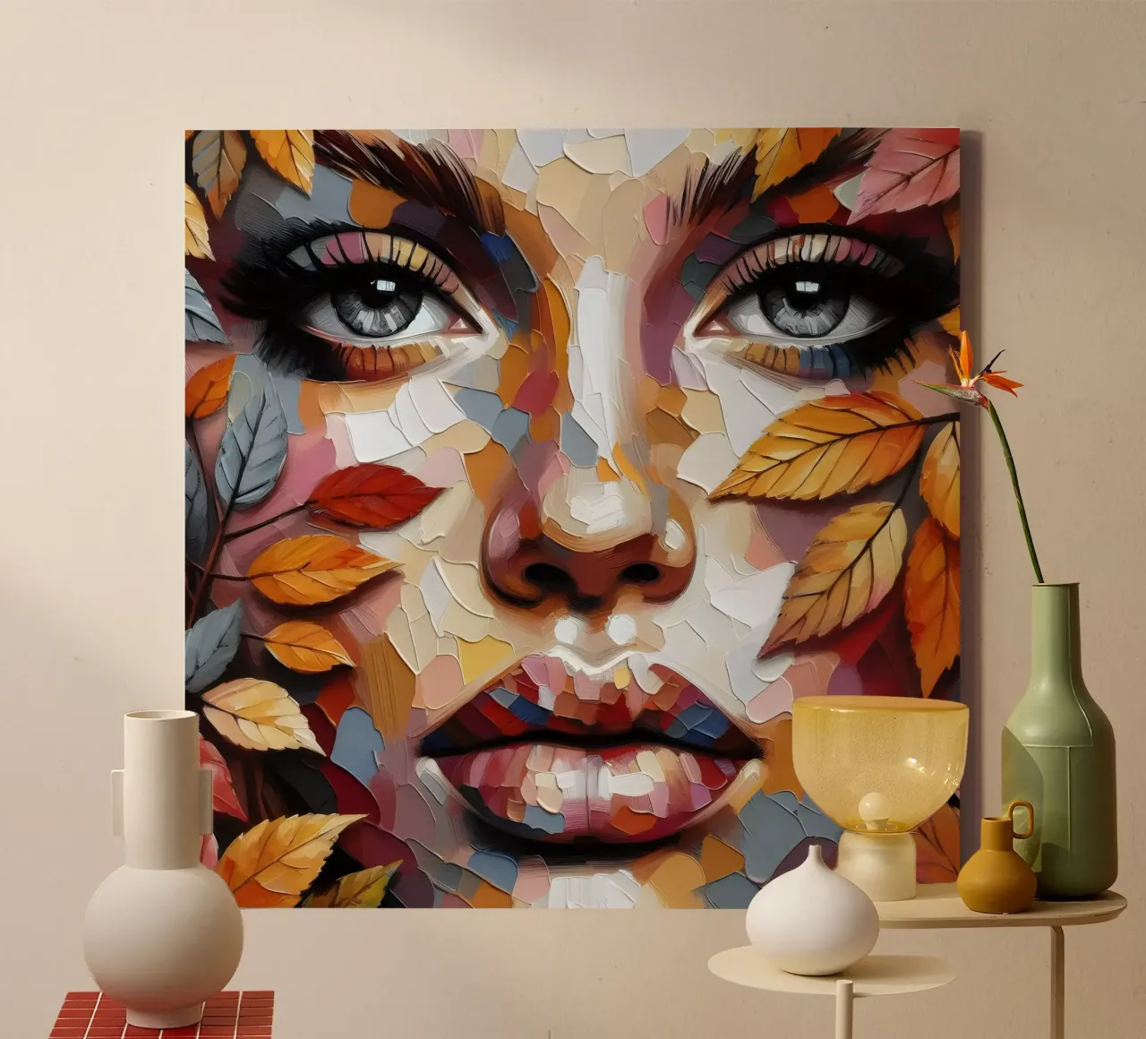 BELLEZZA DELL'AUTUNNO tela con Cornice a cassetta da ARTOMATIC