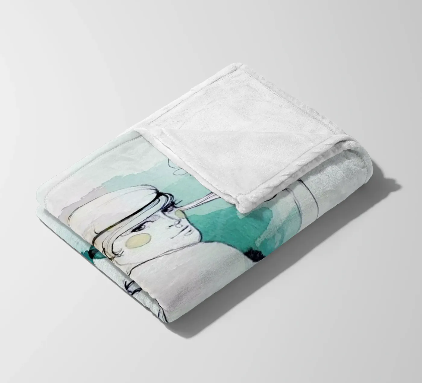 Fische Fleecedecke von Ekaterina Koroleva