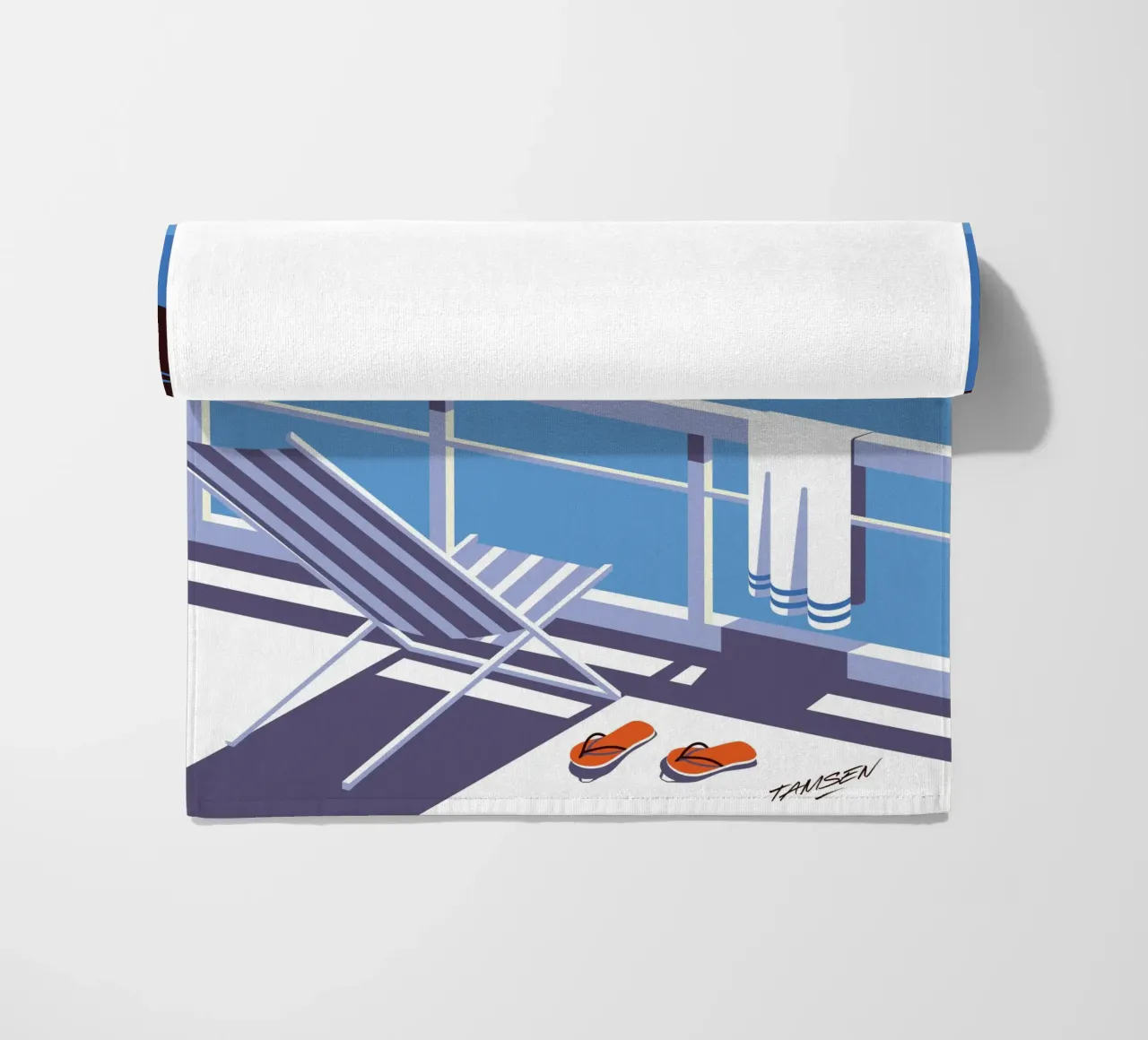 Tafel meer strandhanddoek van Tamsen Design