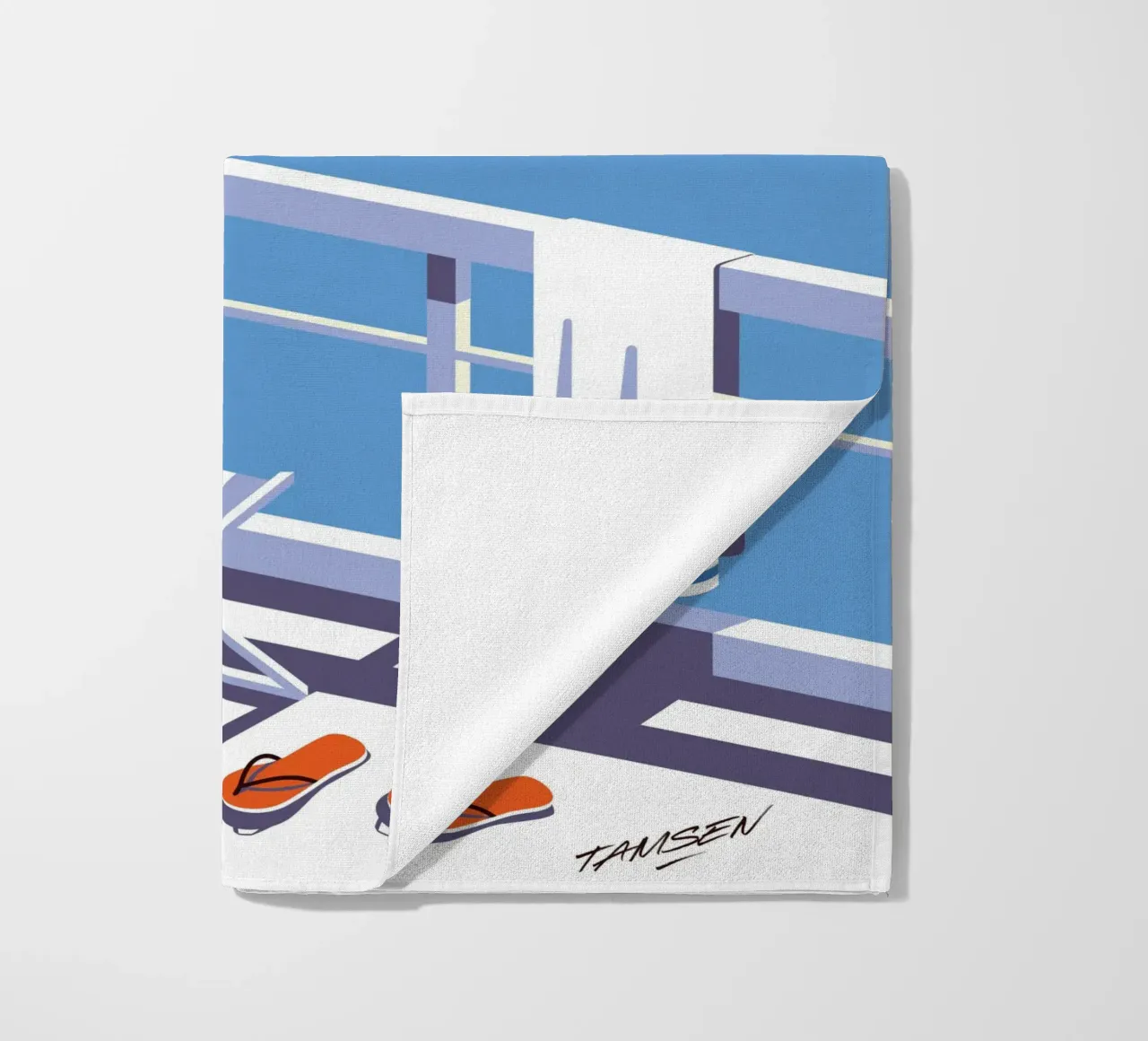 Tafel meer strandhanddoek van Tamsen Design