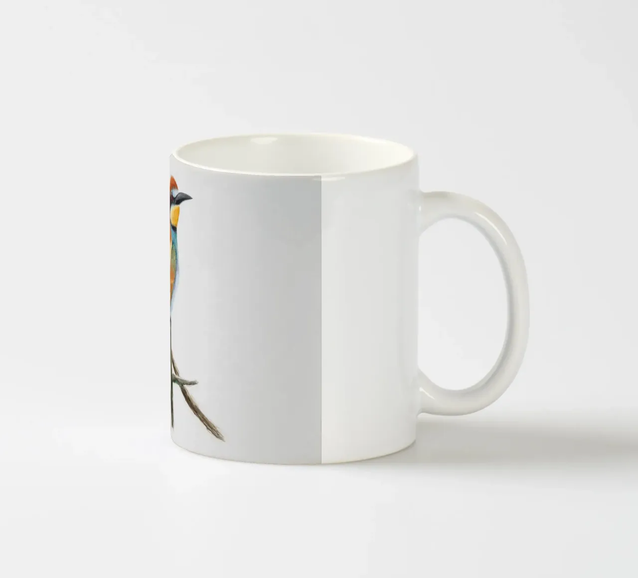 Bee-eater "Merops apiaster" ceramic mug by Barbara Buderath Illustrationen