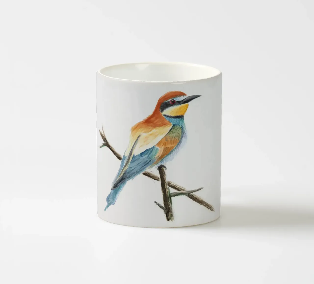 Bee-eater "Merops apiaster" ceramic mug by Barbara Buderath Illustrationen