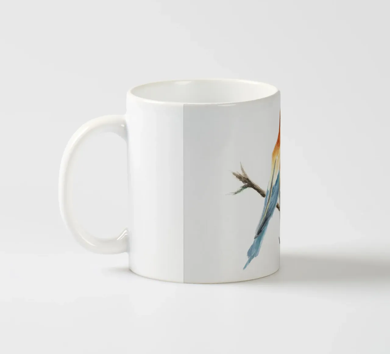 Bee-eater "Merops apiaster" ceramic mug by Barbara Buderath Illustrationen