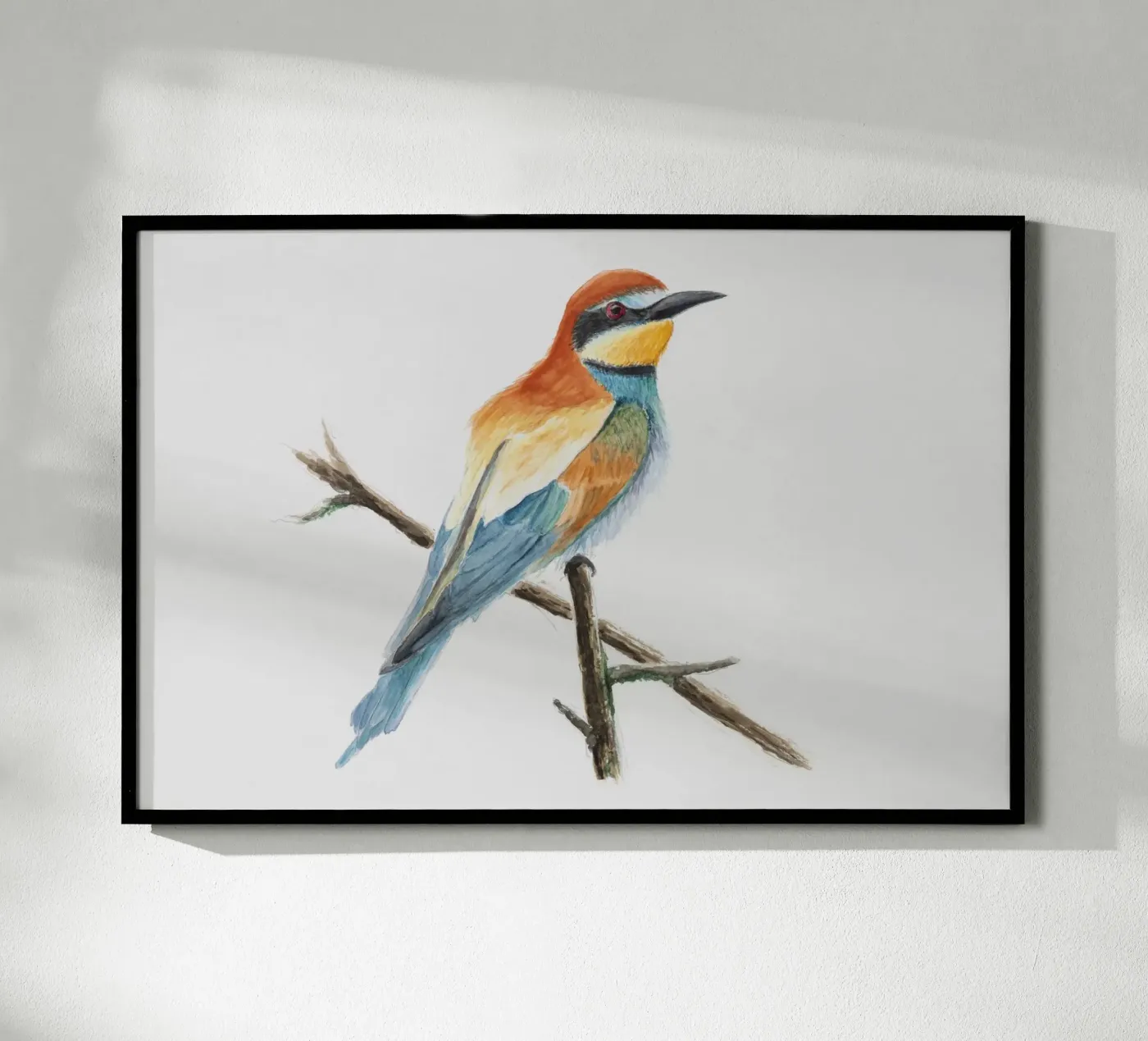 Gruccione "Merops apiaster" poster da Barbara Buderath Illustrationen