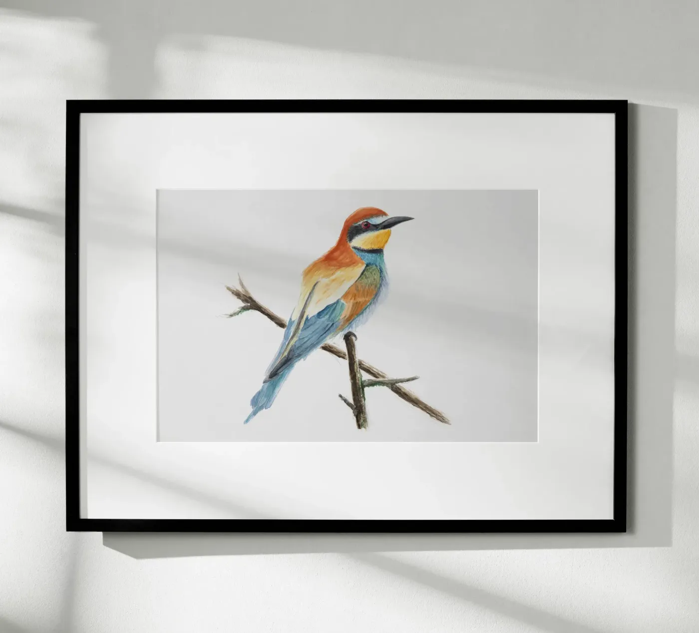 Gruccione "Merops apiaster" poster da Barbara Buderath Illustrationen