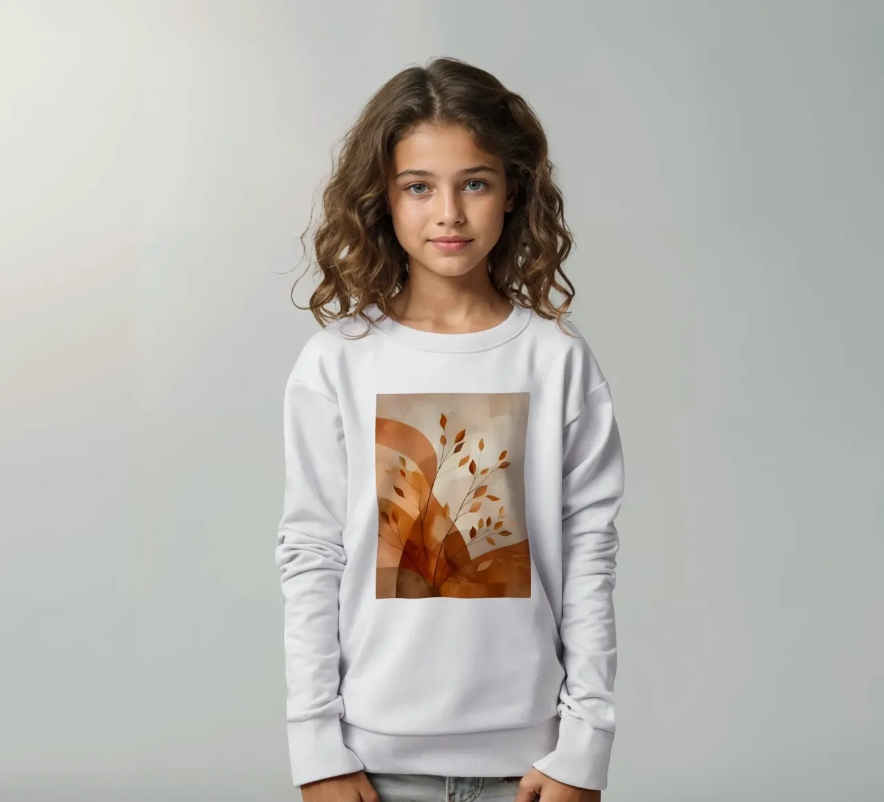 Foglie d'autunno dorate felpa bambino da Artistic-shop