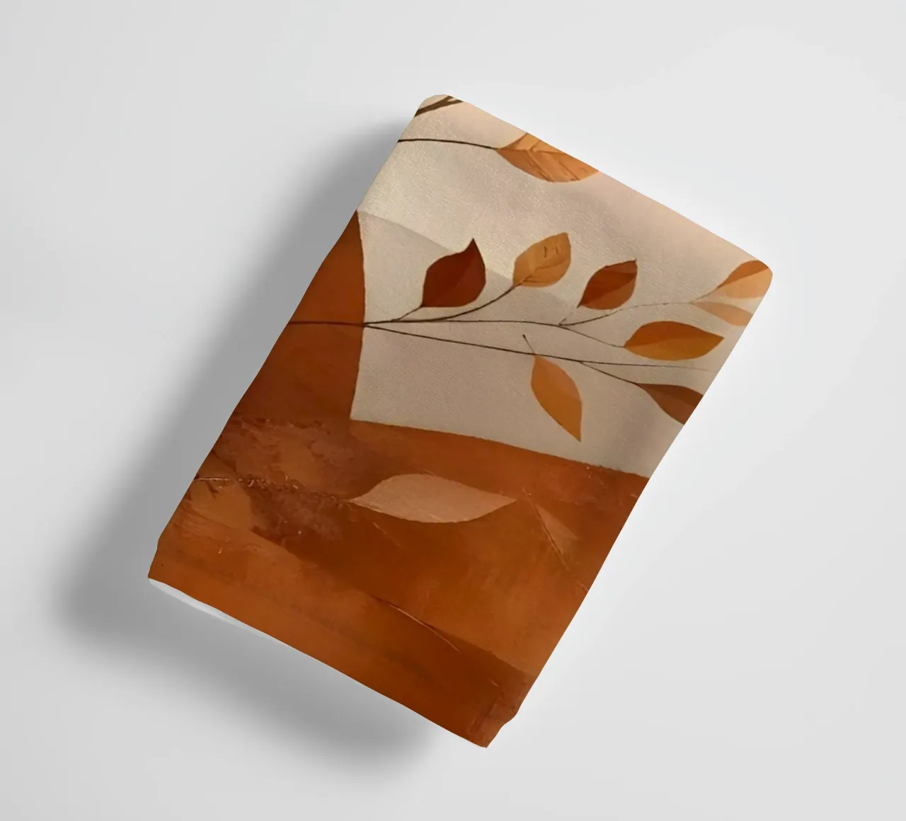 Feuilles d'automne dorées serviette de bain de Artistic-shop