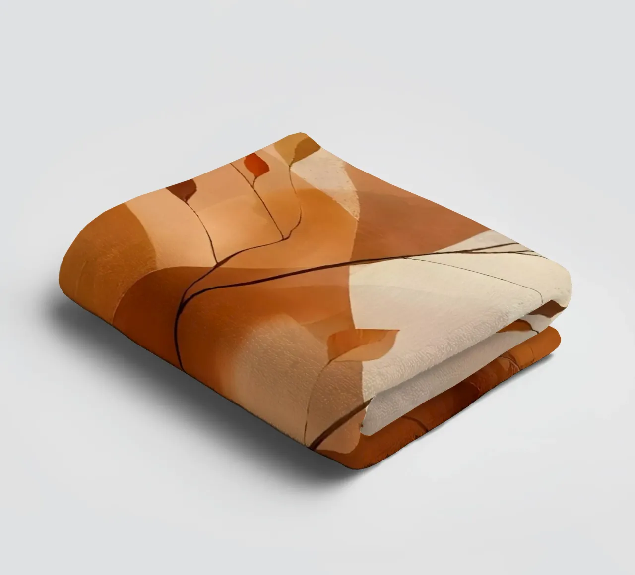 Feuilles d'automne dorées serviette de bain de Artistic-shop