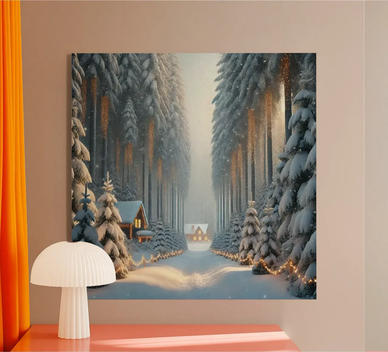 Winter Wonderland Weihnachtsposter – Schneeland Acryl-Glas von Christmas Shop
