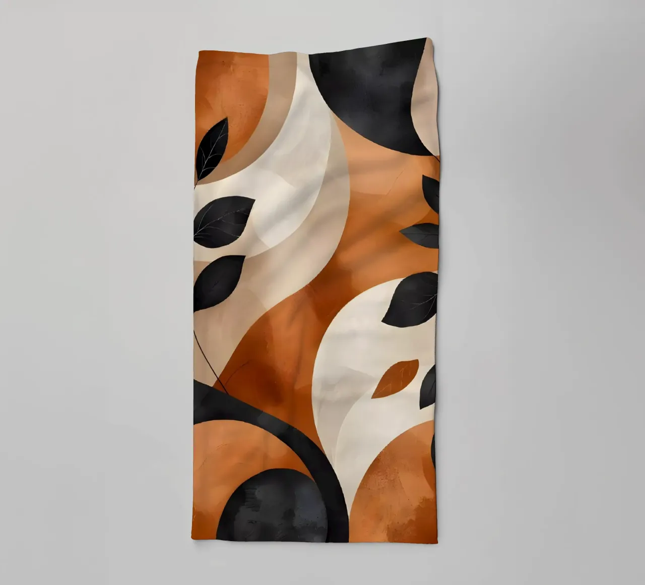 Art mural moderne abstrait en forme de feuille serviette de bain de Artistic-shop