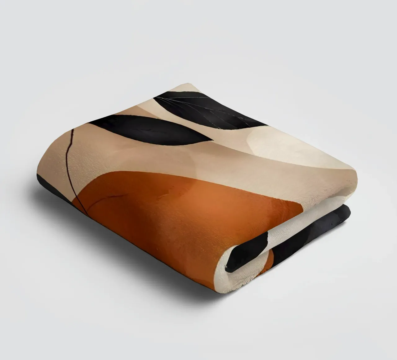 Art mural moderne abstrait en forme de feuille serviette de bain de Artistic-shop