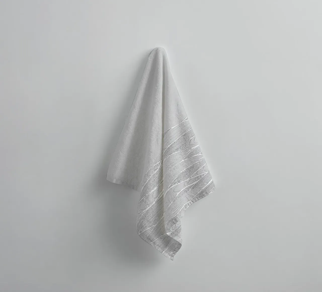 Waves towel by PaperLine Art
