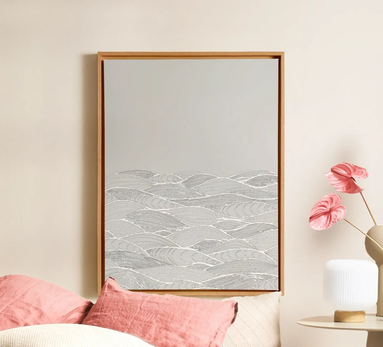 Waves canvas by PaperLine Art
