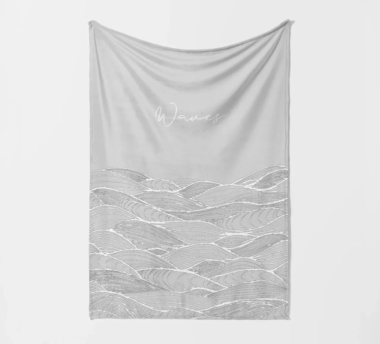 Waves fleecedeken van PaperLine Art