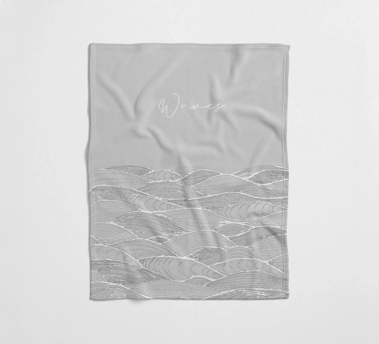 Waves fleecedeken van PaperLine Art