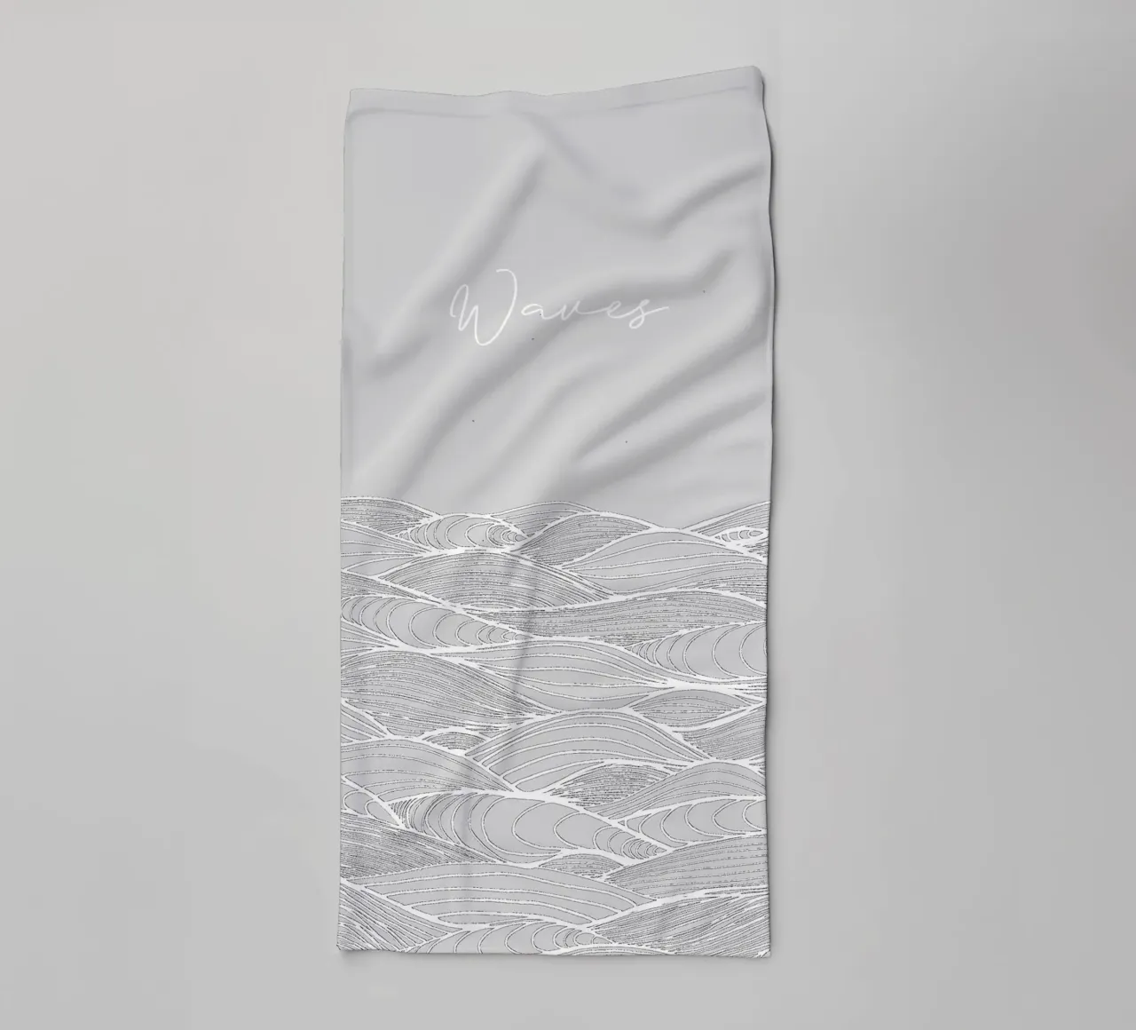 Waves towel by PaperLine Art
