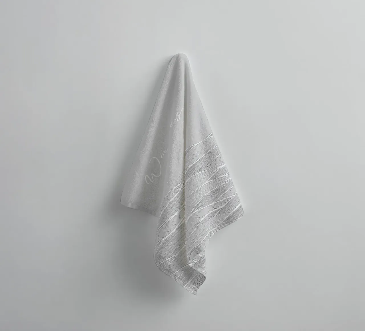 Waves towel by PaperLine Art