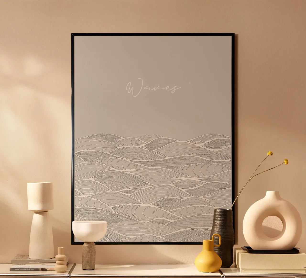 Waves poster de PaperLine Art