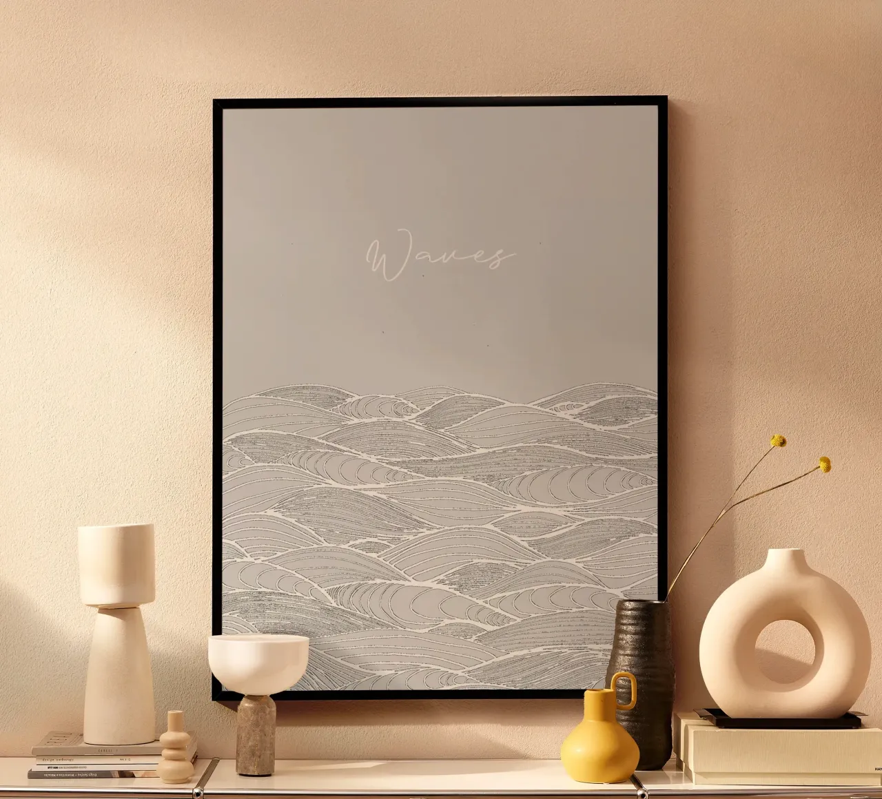 Waves poster de PaperLine Art