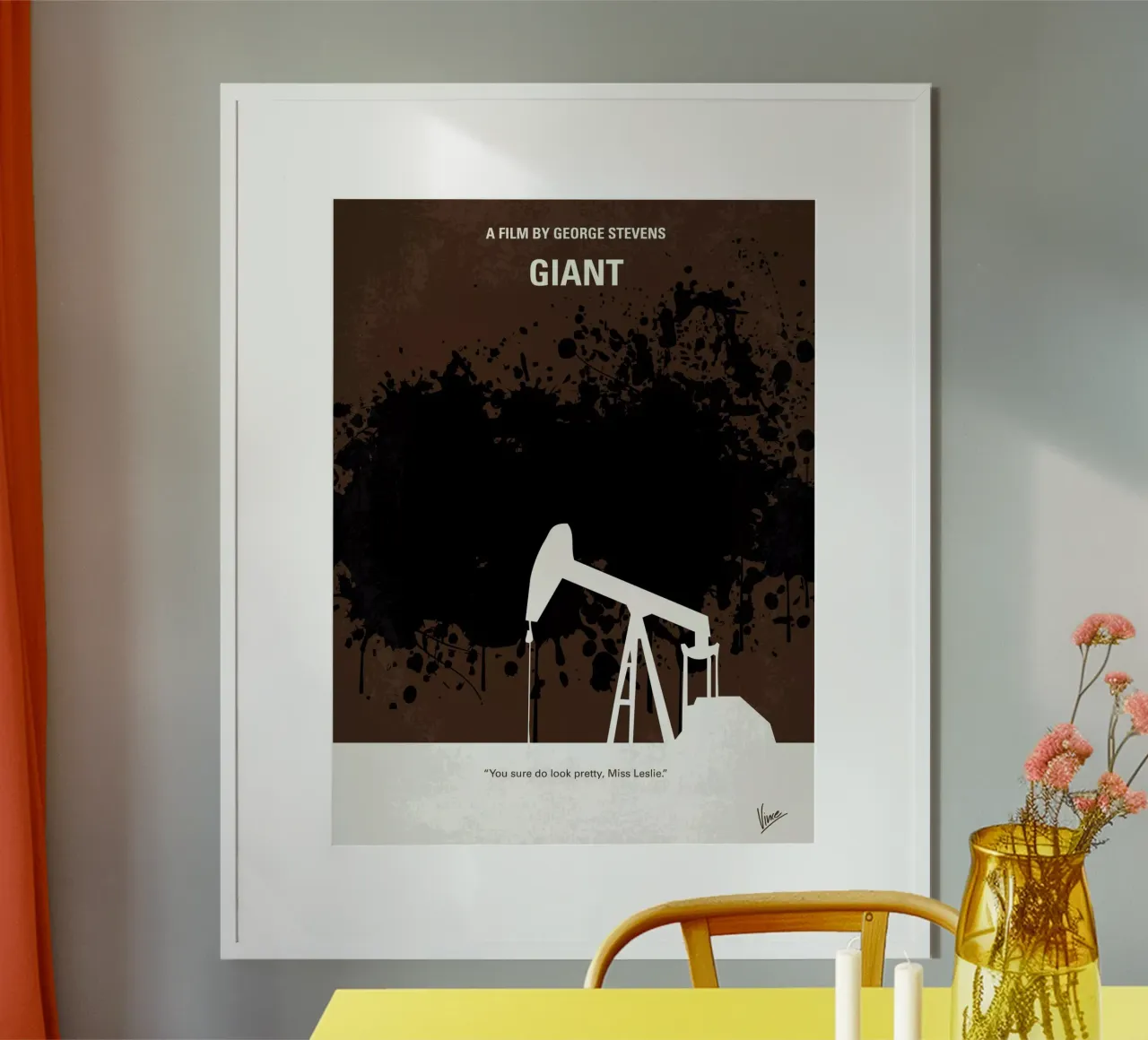 No102 My GIANT minimal movie poster poster con telaio in legno da Chungkong