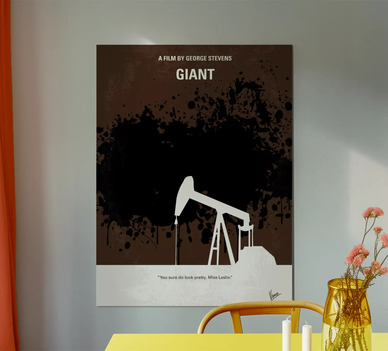 No102 My GIANT minimal movie poster poster con telaio in legno da Chungkong