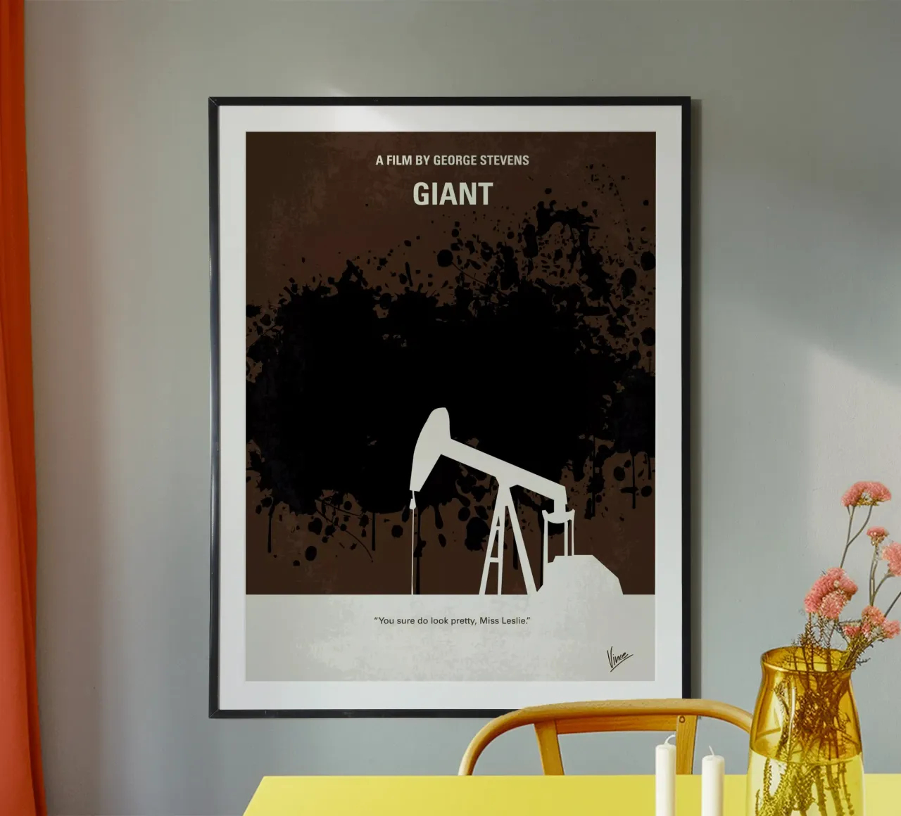 No102 My GIANT minimal movie poster poster con telaio in legno da Chungkong