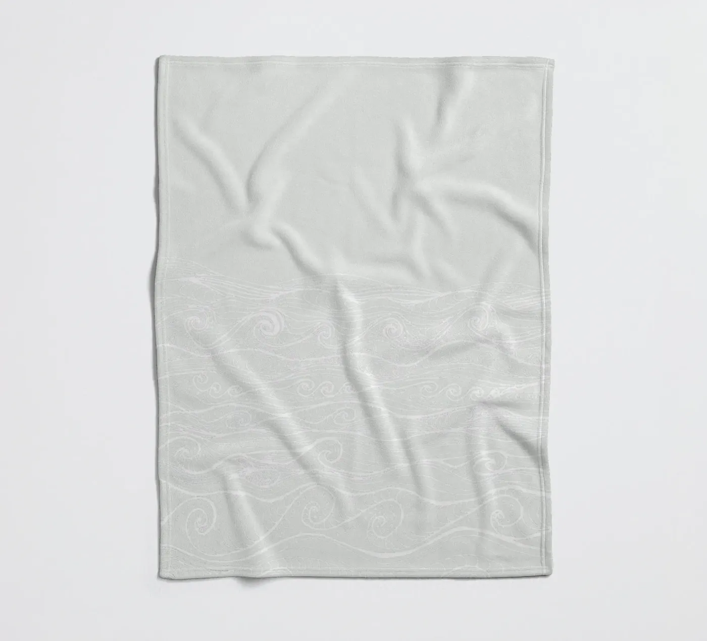 Zarte Wellen fleecedeken van PaperLine Art