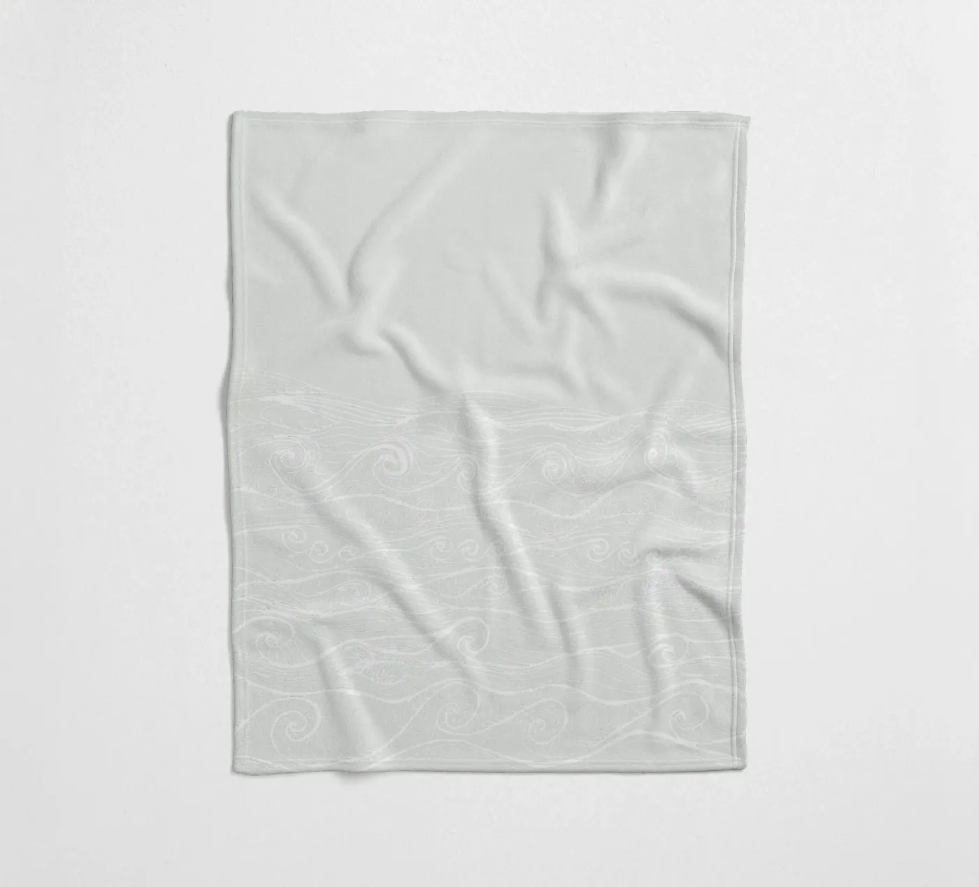 Zarte Wellen fleecedeken van PaperLine Art