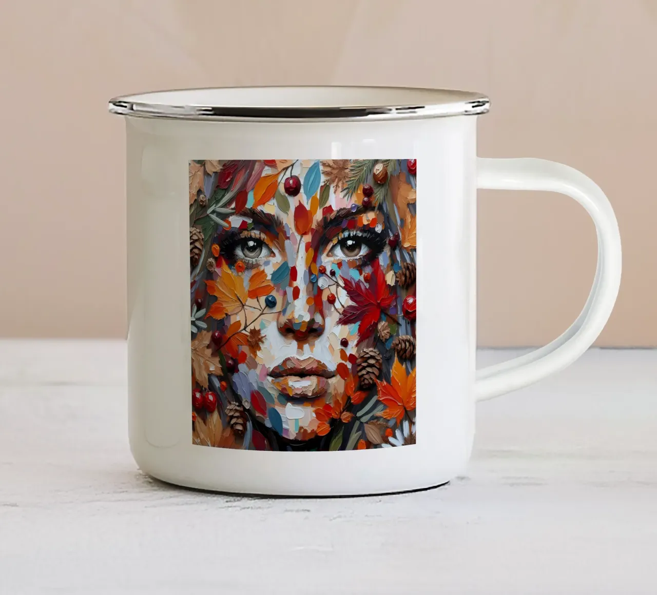 PIANO FORESTALE tazza in smalto da ARTOMATIC