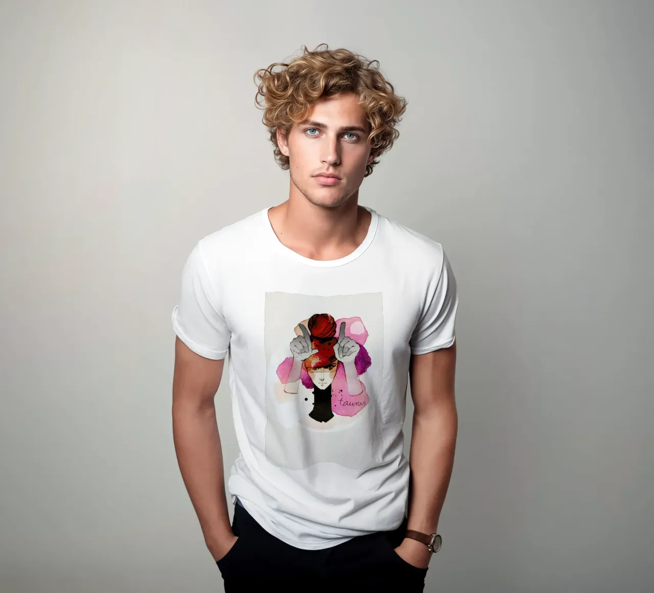 Stier t-shirt by Ekaterina Koroleva
