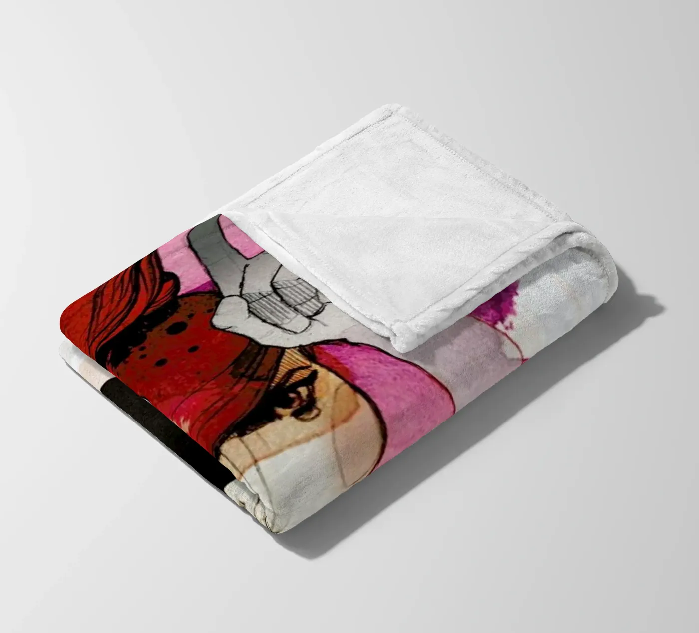 Stier Fleecedecke von Ekaterina Koroleva