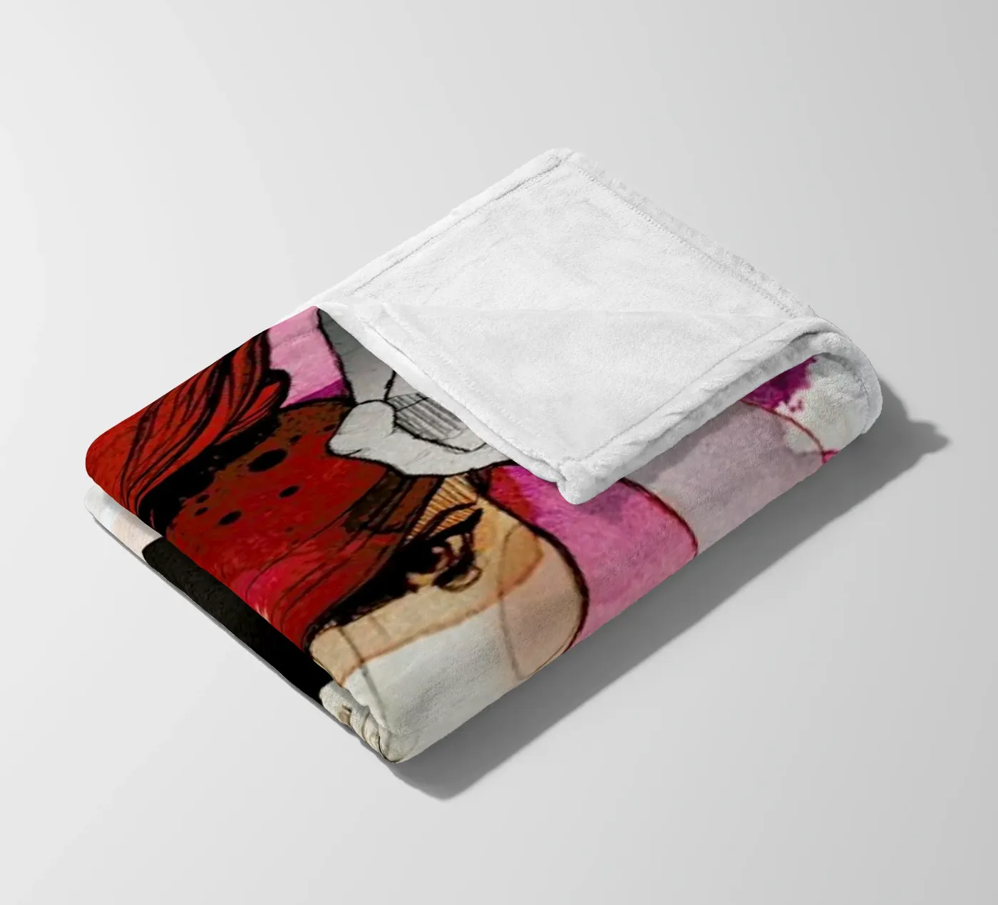 Stier Fleecedecke von Ekaterina Koroleva