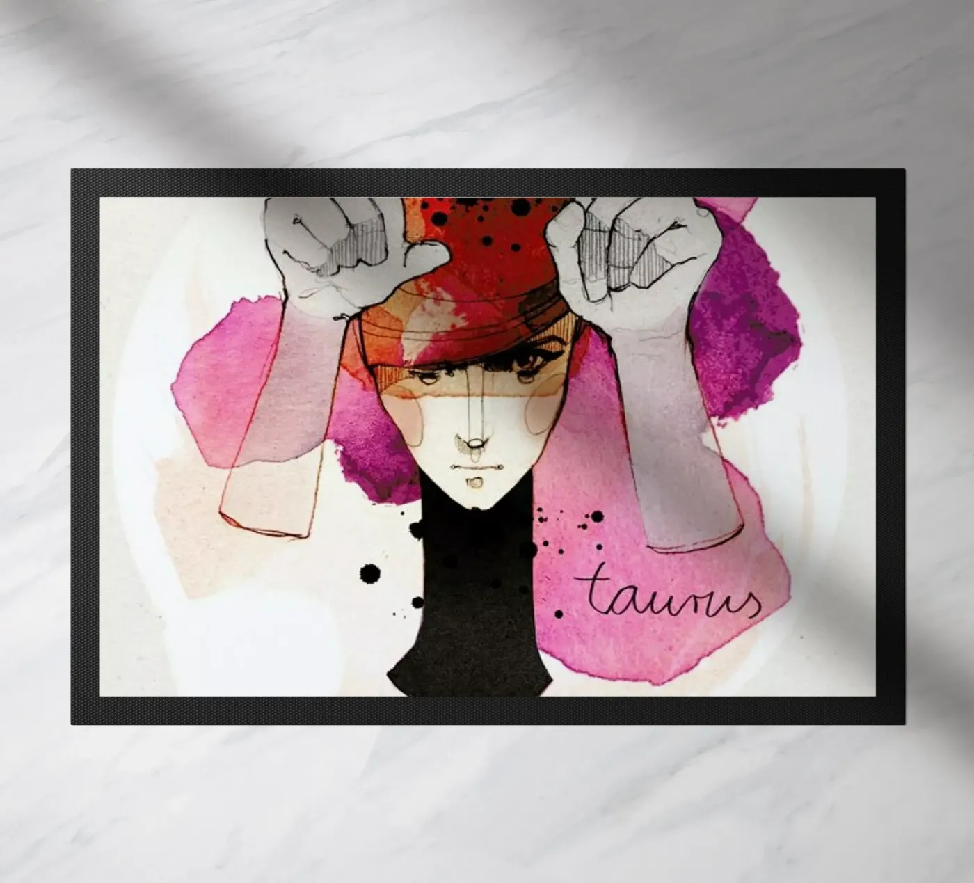 Stier Fußmatte von Ekaterina Koroleva