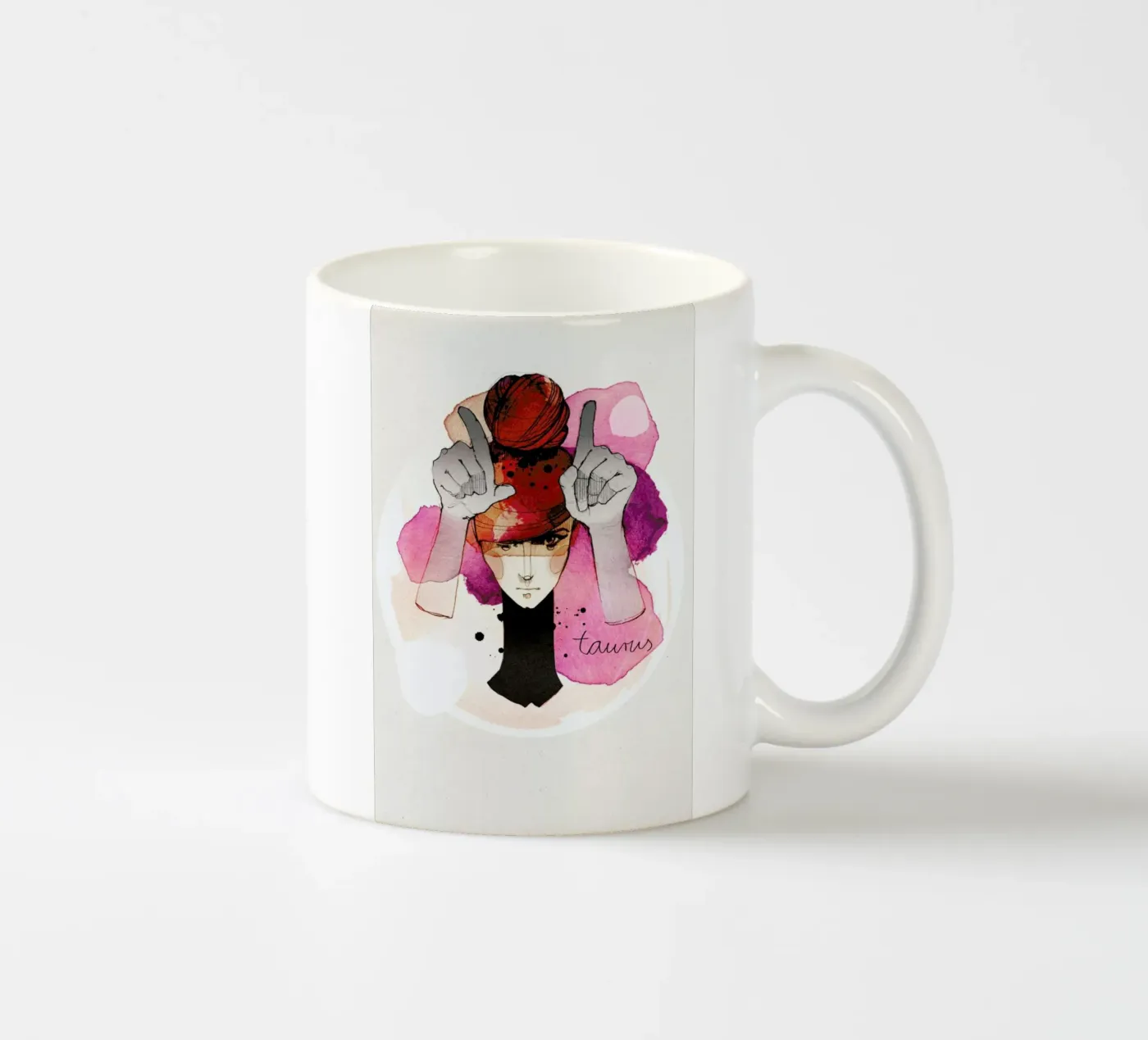 Stier ceramic mug by Ekaterina Koroleva