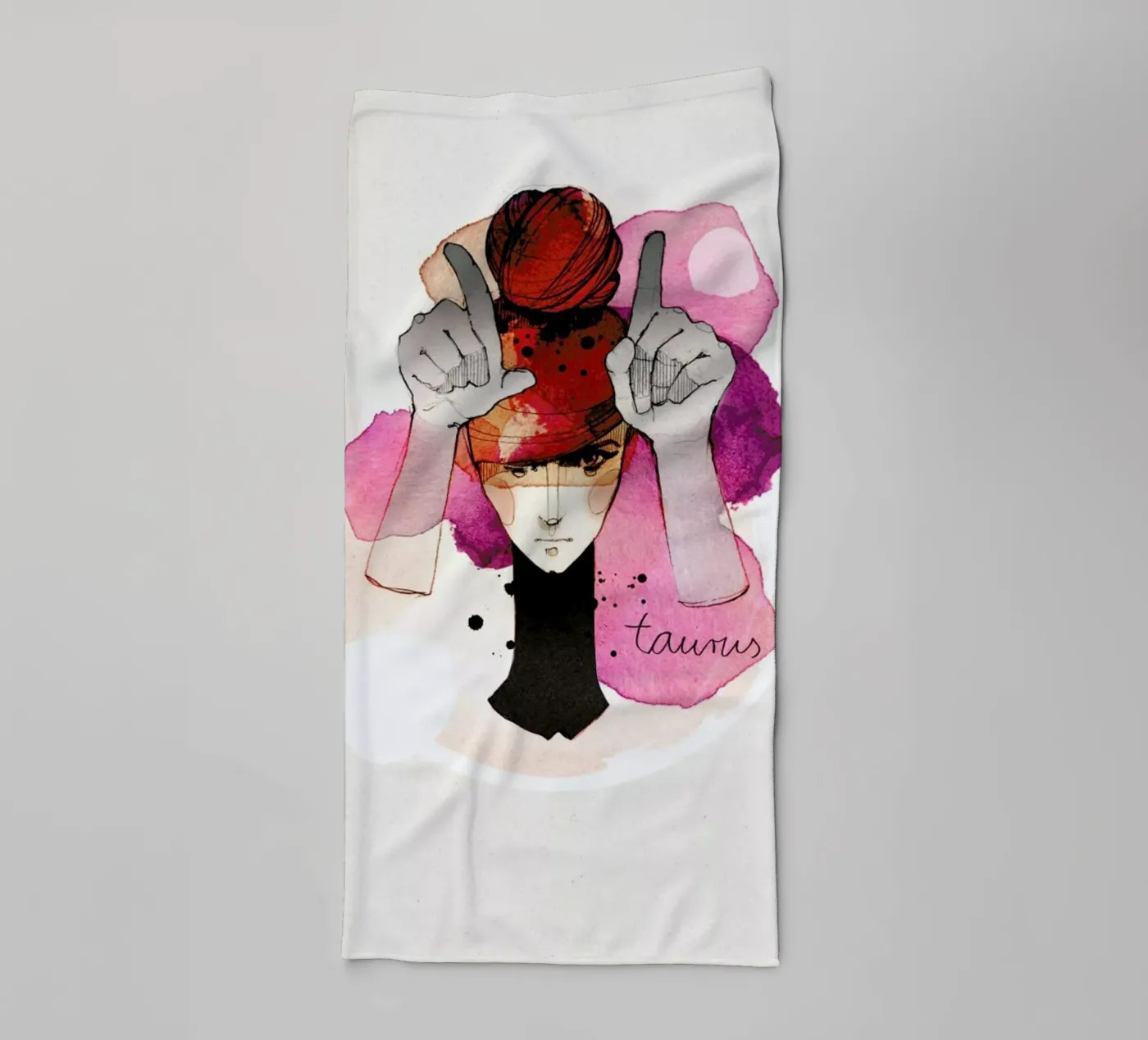 Stier towel by Ekaterina Koroleva