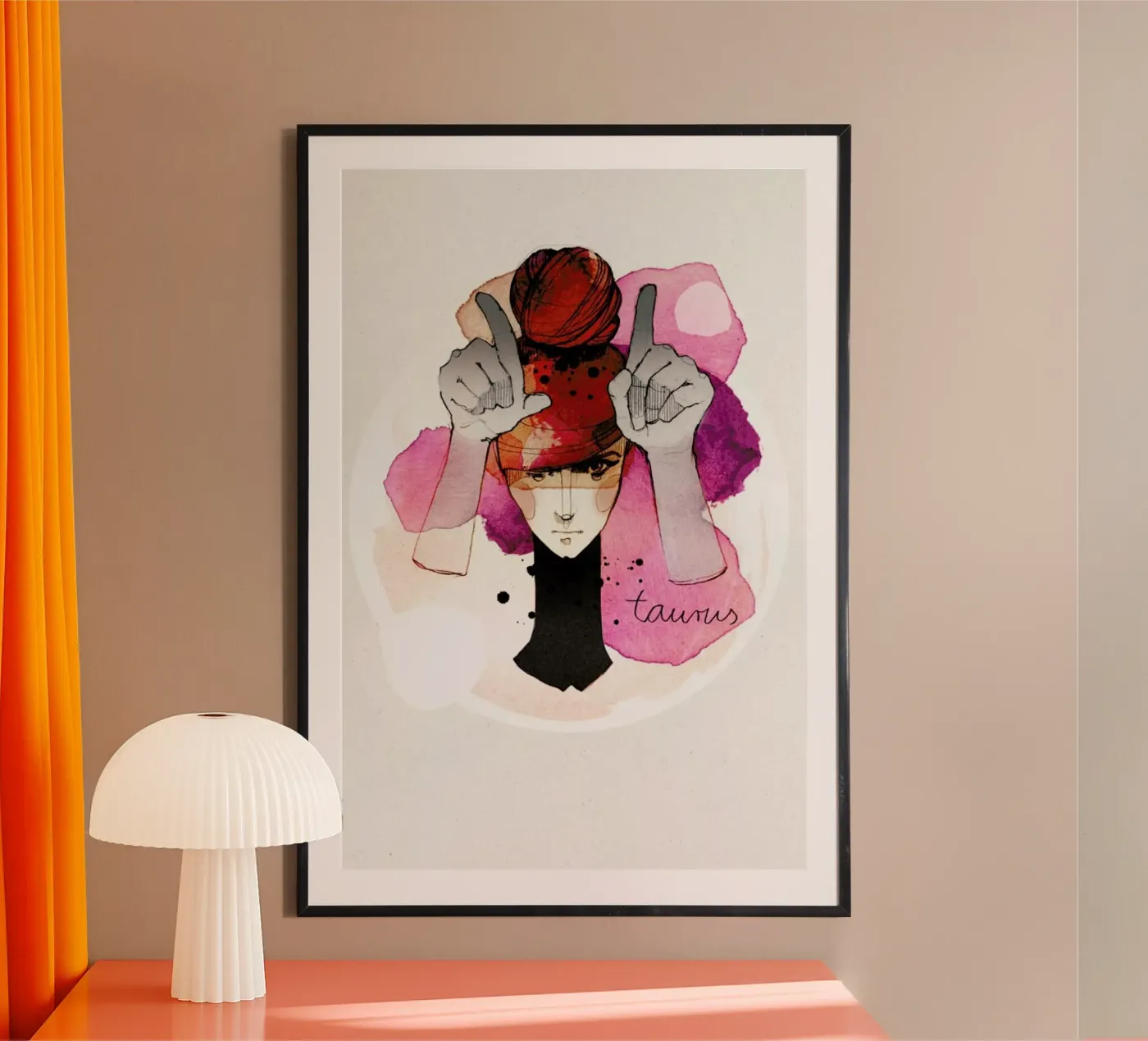 Stier poster van Ekaterina Koroleva