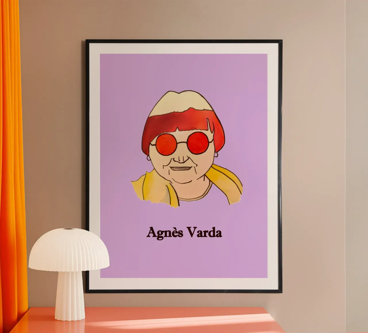 Agnes Varda poster con telaio in alluminio da Tine
