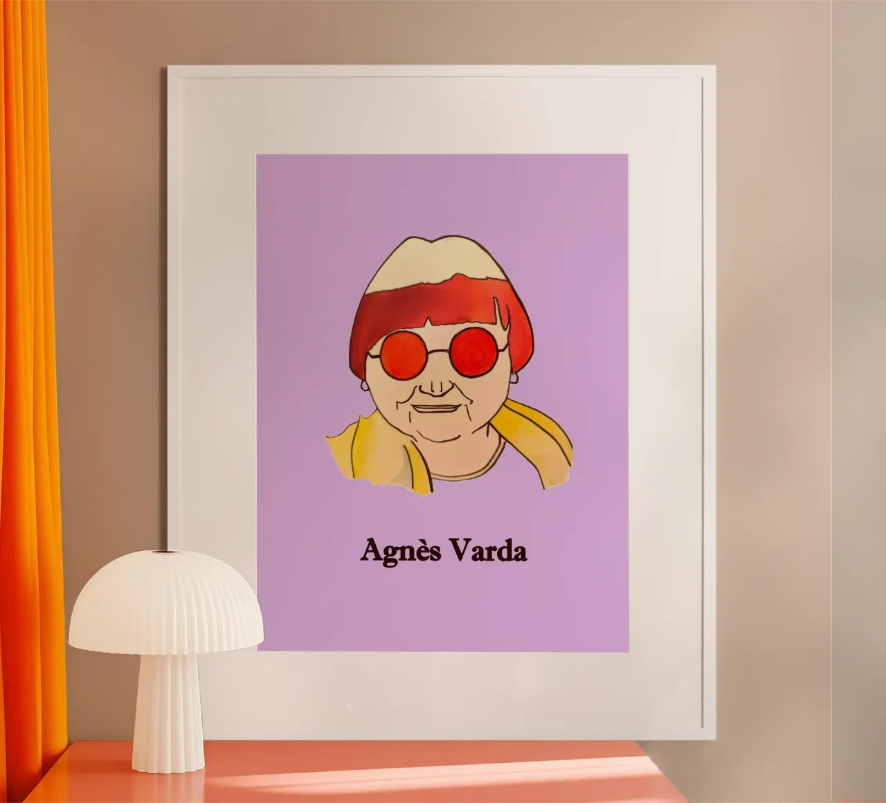 Agnes Varda poster con telaio in alluminio da Tine