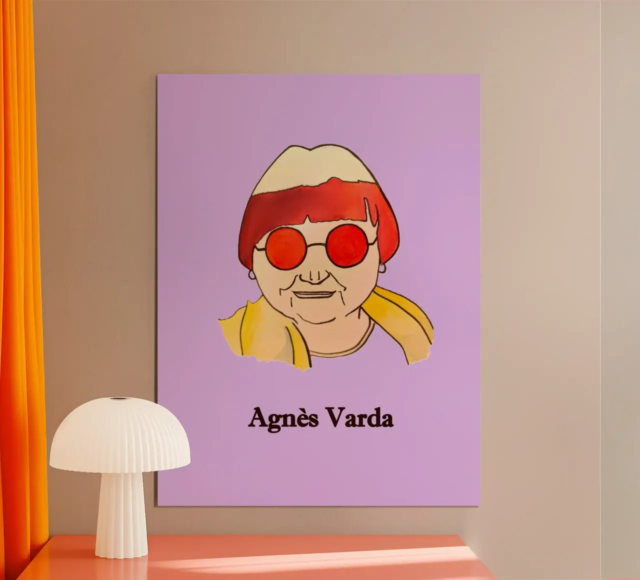 Agnes Varda poster con telaio in alluminio da Tine