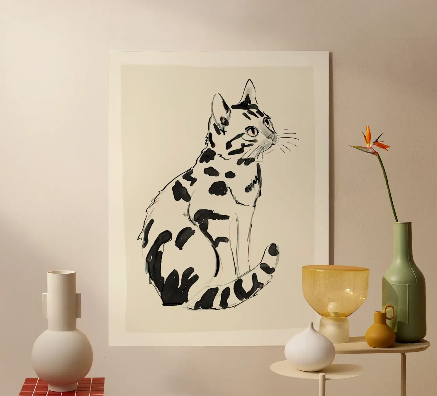 Chat assis plexiglas de ThingDesign